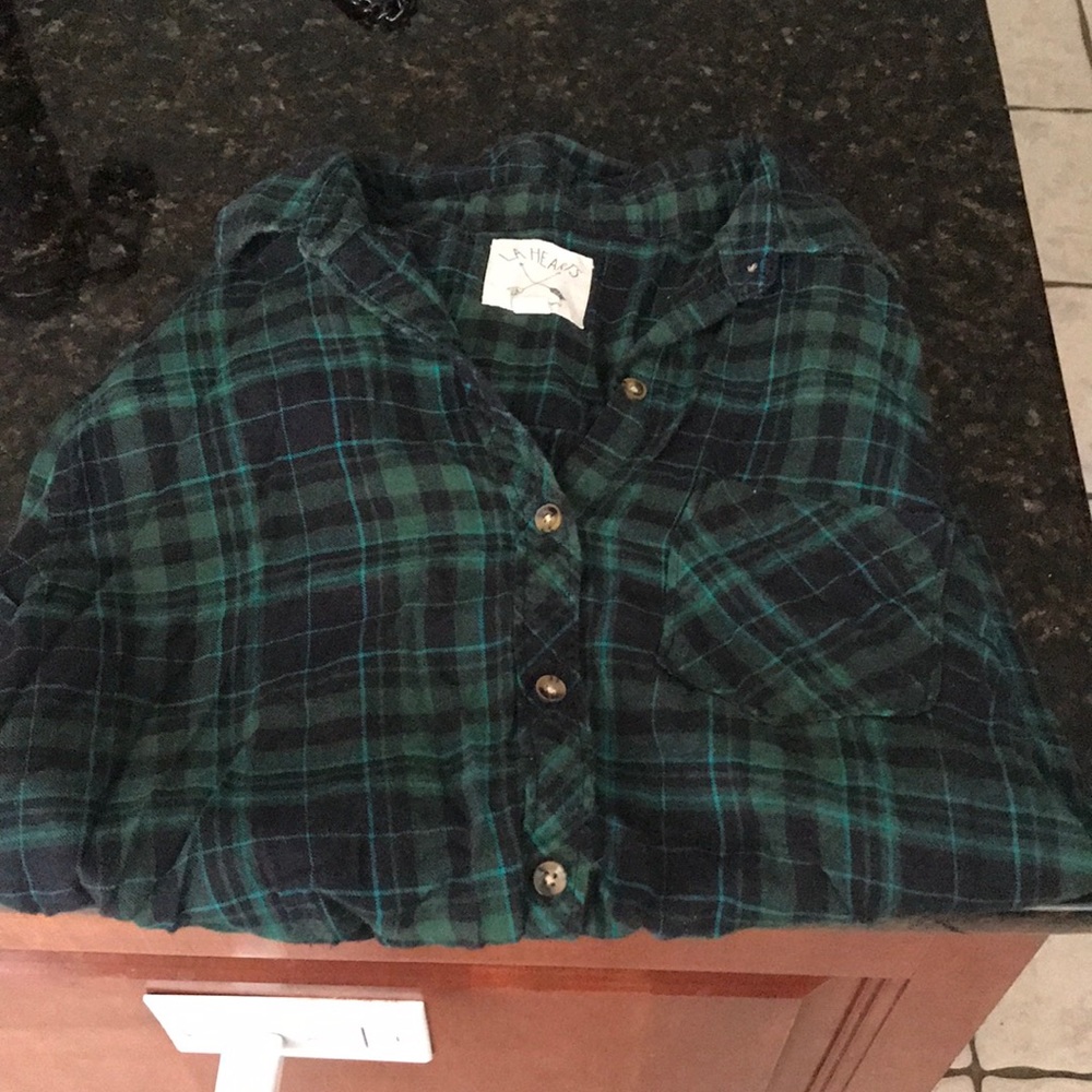LA Hearts flannel